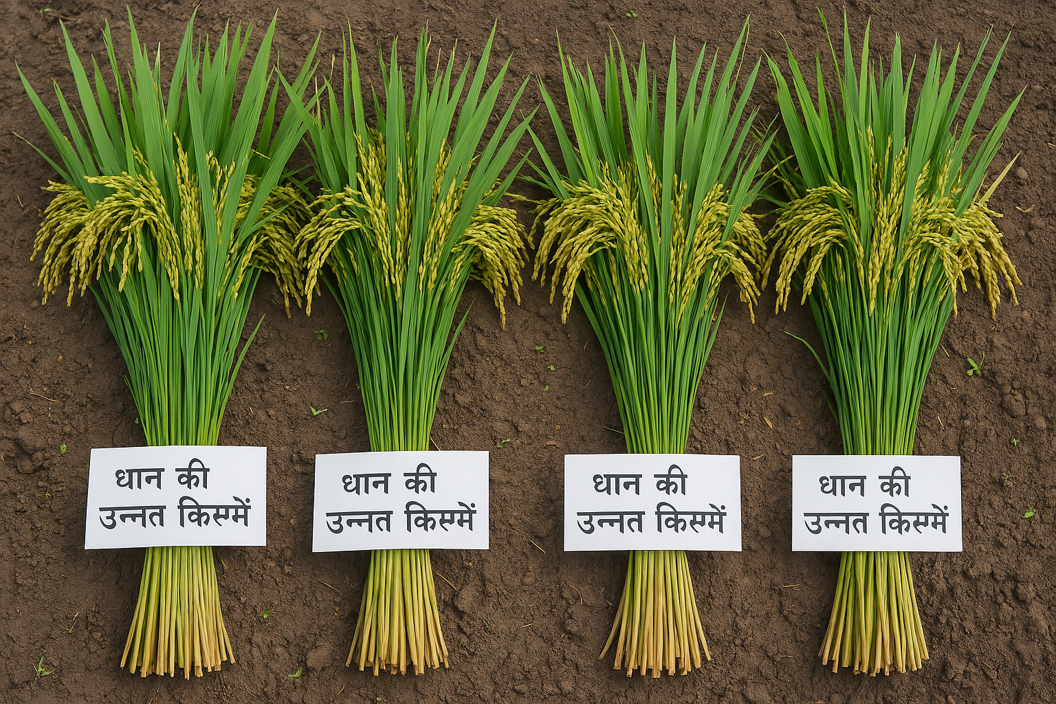 धान की प्रमुख उन्नत किस्में